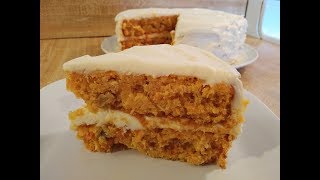 Carrot cake with pineapple -