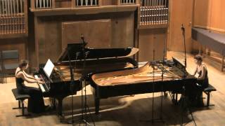 Brahms Sonata f-moll for two pianos - Anastasia & Lubov Gromoglasova