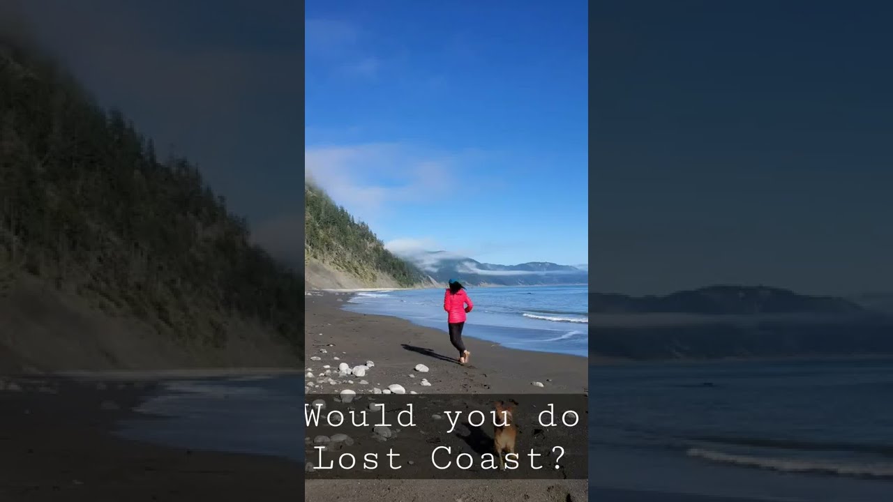 Backpacking Lost Coast California - Female backpacker - Lifestyle over 40 