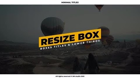 Minimal Titles Motion Graphics Templates