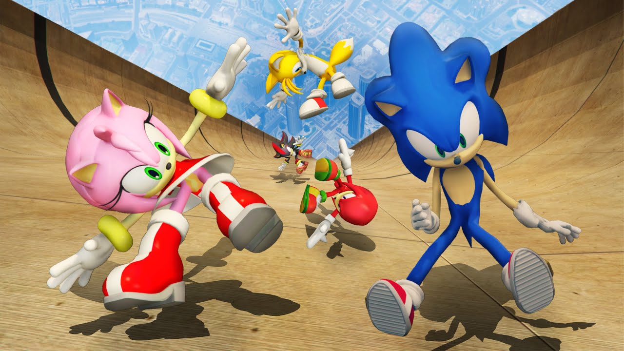 GTA 5 Sonic Team Ultimate Ragdoll Jumping