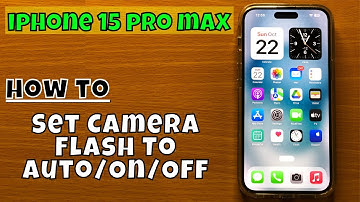 How to Set Camera Flash To Auto/On/Off iPhone 15 Pro Max