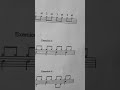 survol sommaire d'une partition #tutorialyoutube #drumlessons