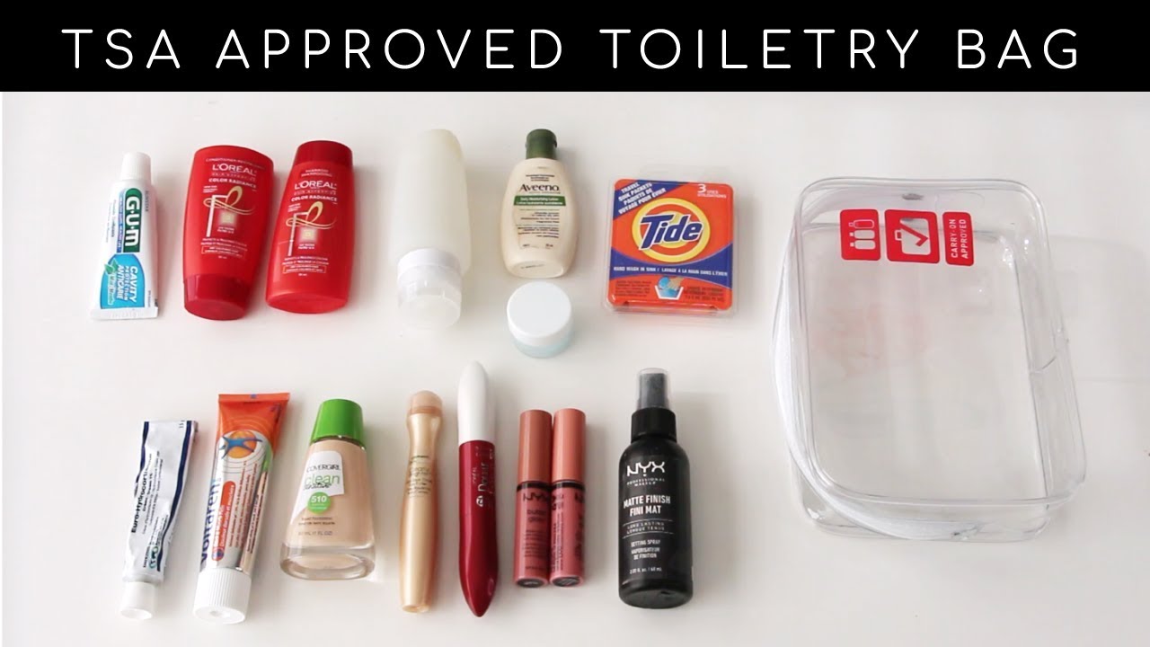 How to Toiletries, Makeup and Meds in a Carry-On Luggage YouTube