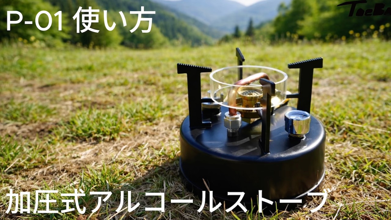 キャンプでも家でも、本気の火力。内臓ポンプ搭載のアルコールストーブ