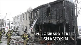 House Fire on N. Lombard Street in Shamokin