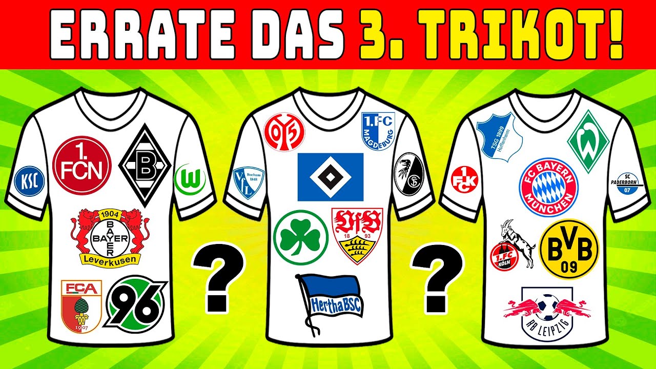 Errate die 3. Auswärtstrikots der deutschen Teams (Bundesliga & 2. Bundesliga 2526)  Fußball-Quiz
