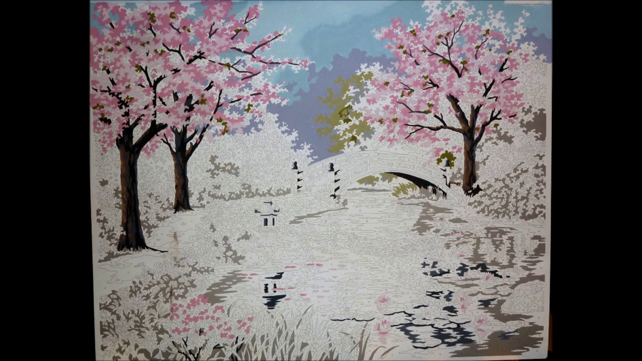 cherry blossom - DIY Paint By Numbers - Paint by numbers for adult