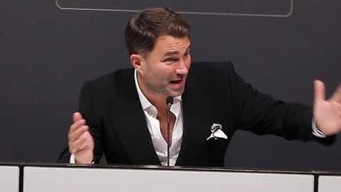 EDDIE HEARN (FULL POST-FIGHT PRESS CONFERENCE) AFTER HIS MAN ANTHONY JOSHUA SUFFERS SECOND PRO LOSS