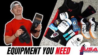 Pack for a Powerlifting Meet l Weightlifting Belt and Powerlifting Equipment for Meet Day