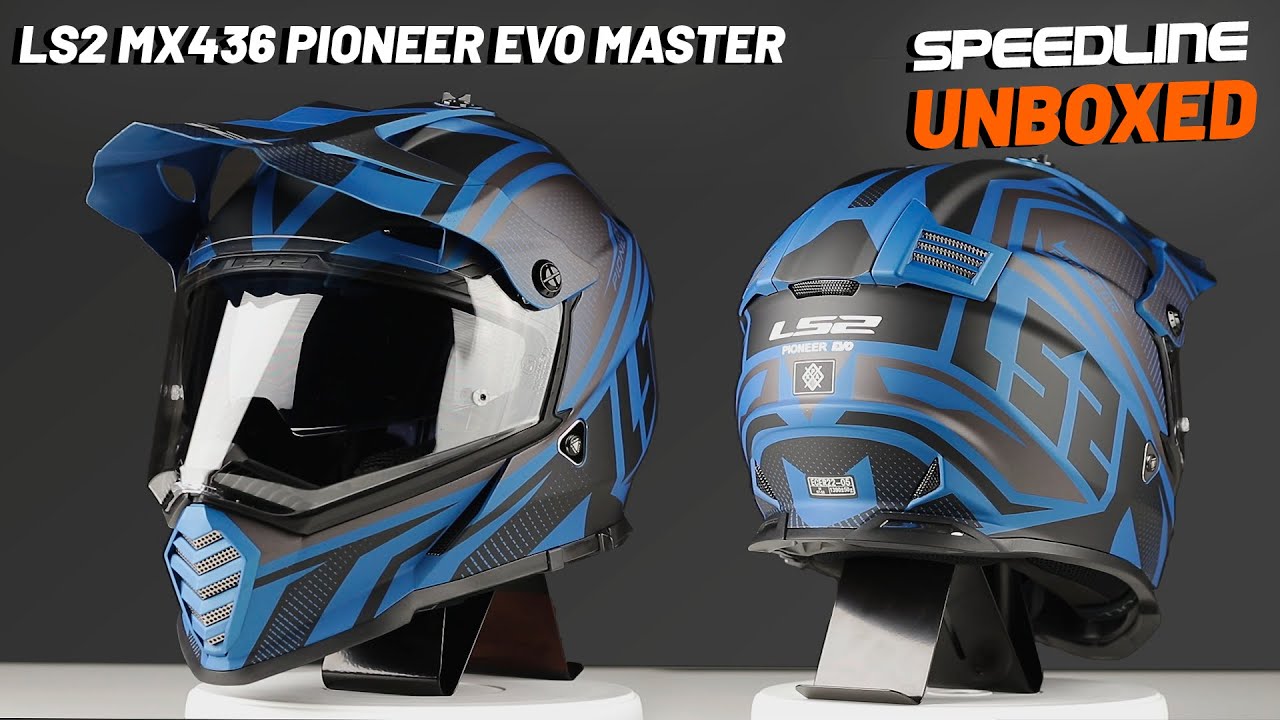 LS2 MX436 Pioneer Evo Master Mat Blue | Speedline - YouTube