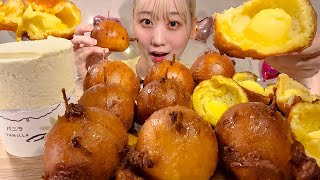 ASMR Deep Fried Butter【English subtitles】【Mukbang/Eating Sounds】