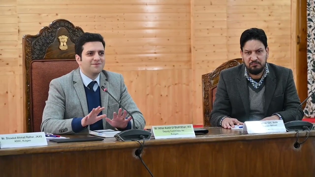 DC Kulgam chairs introductory meeting with District/ Sectoral Officers,