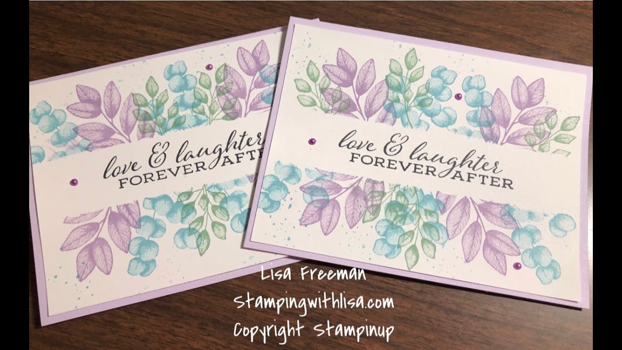 Super Simple Card with Stampin Up's Forever Fern Stamp Set and Post It ...