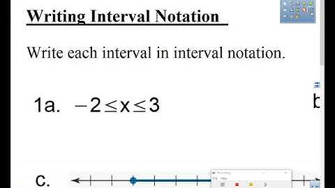 1.1 Interval Notation and Set Notation