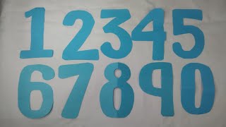 cutting numbers 0 to 9