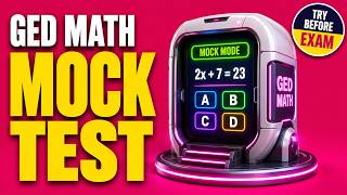 GED Math mock test #HighSchoolEquivalency #MathReview