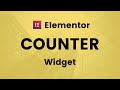 How to use Elementor Counter Widget | Elementor Tutorial