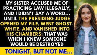 my sister accused me in court, but when the judge opened my file, he turned white and vanished