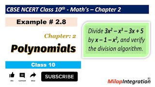 Polynomials Example 2.8 Solved | Class 10 Maths Mystery