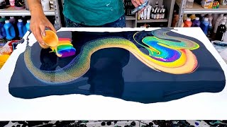 Download Lagu Crazy How A Little Gold Can Completely Change a Painting! - The End of the Rainbow MP3