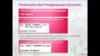 05 PRAKTIKUM13   SEQUENCE, INDEX, SYNONYM