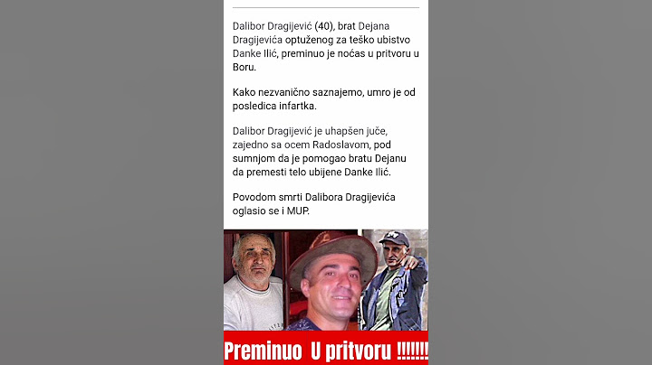 Preminuo brat osumljičenog za ubistvo Danke Ilić! #reggae #viral  #shortvideo #trending #news