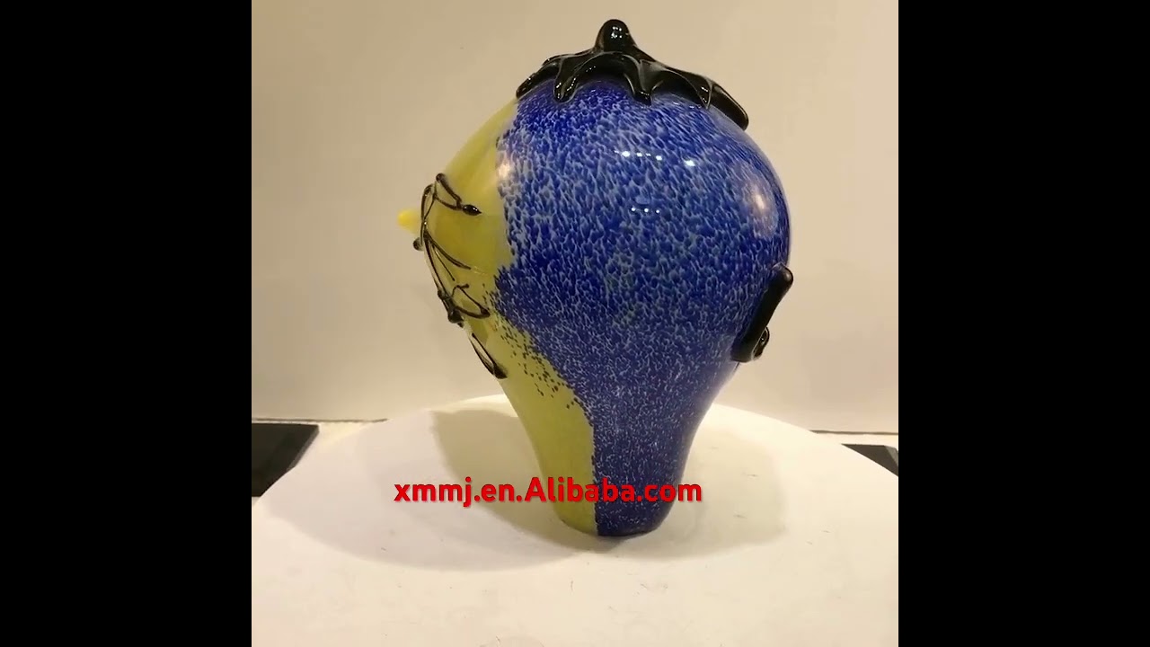 Abstract glass sculpture
