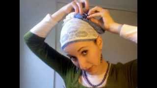 How To Wrap an Infinity Scarf on Your Head! (Tichel Wrapunzel)