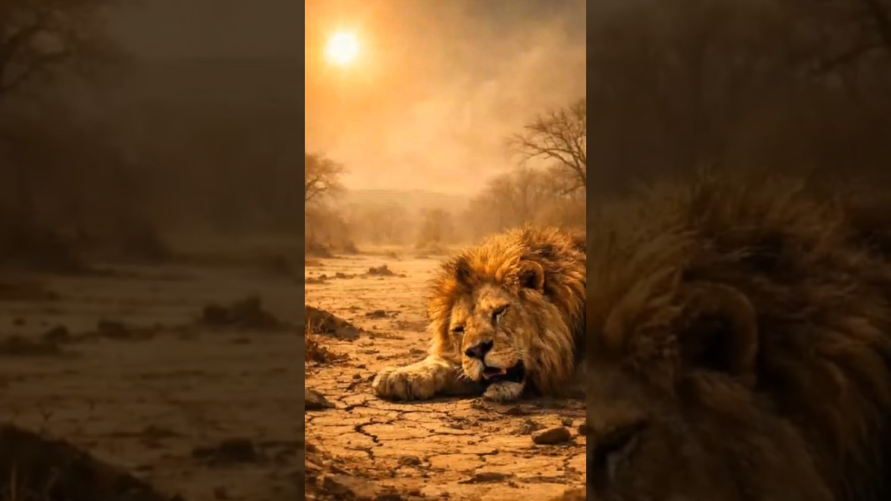 The Lion, the Drop of Water, and the Lesson of Life#shorts #lifelessons #motivationalstory #aitales