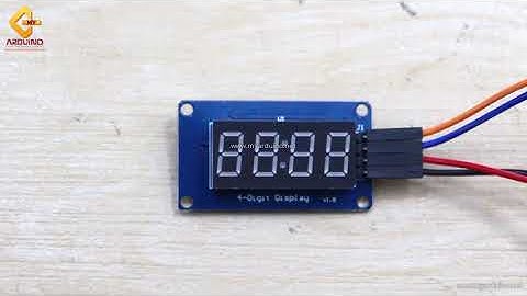 สอนใช้งาน ESP32 โมดูลแสดงผลแบบนาฬิกา ตัวเลข 4 หลัก LED Time Clock Module