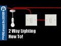 How to wire a 2 way light switch. 2 way lighting explained. Light switch tutorial!