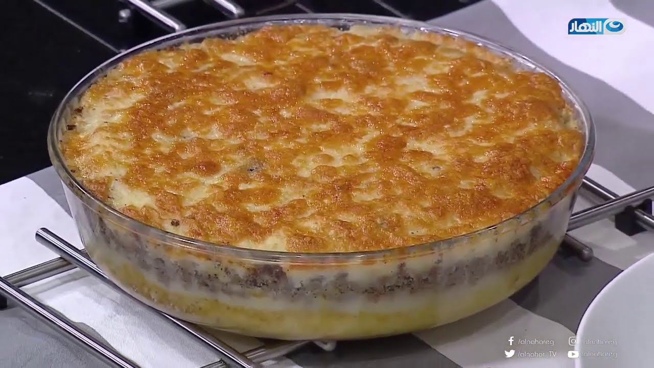 أكلة بيتي |  طاجن بطاطس بيوريه باللحمة أكلة حلوة وسهلة جدا