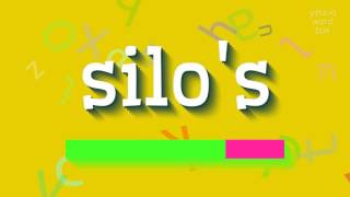 SILO'S - NASIL OKUNUYORUZ?  #silo (SILO'S - HOW TO PRONOUNCE IT? #silo's)