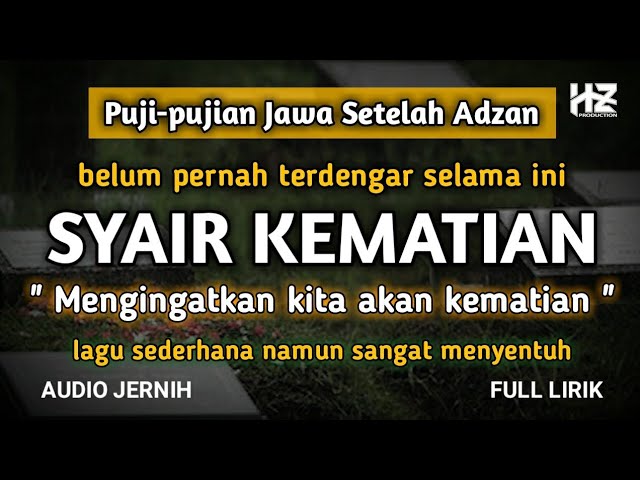 SYAIR KEMATIAN || Puji-pujian Jawa Setelah Adzan class=