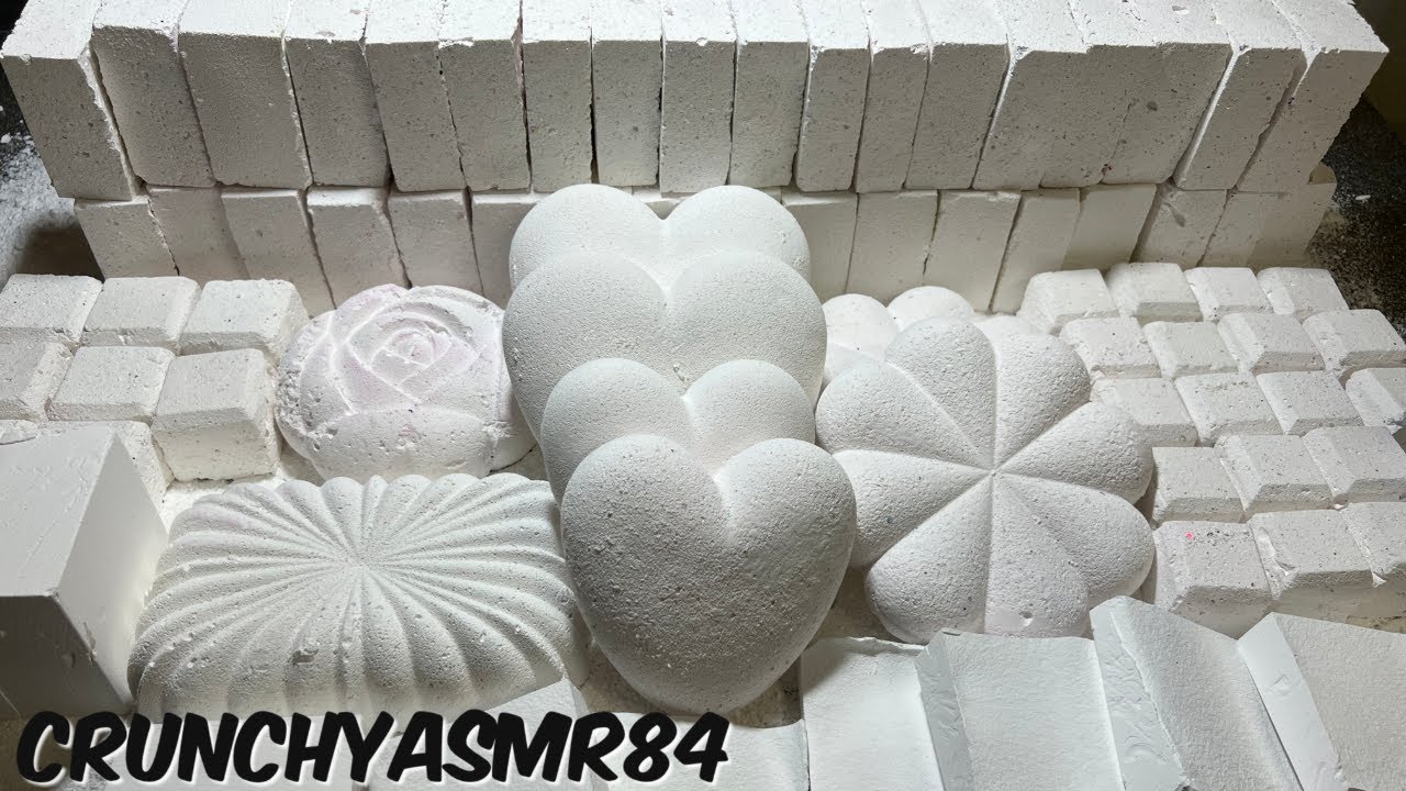 Variety Plain White Mini Mass Crush | Oddly Satisfying | ASMR | Sleep Aid