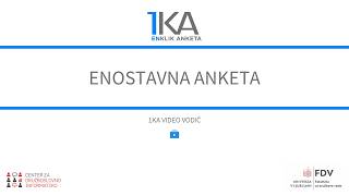 Enostavna anketa Enostavna anketa