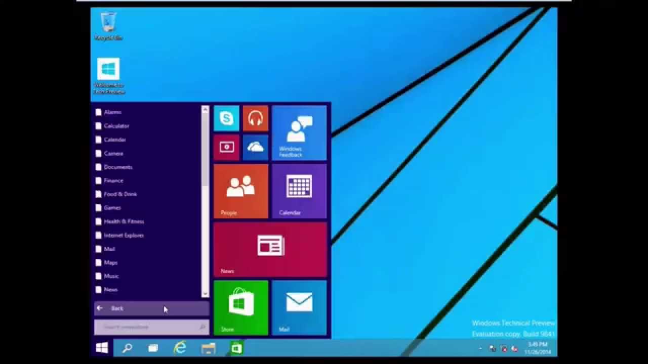 installation de Windows 10 technical preview - YouTube