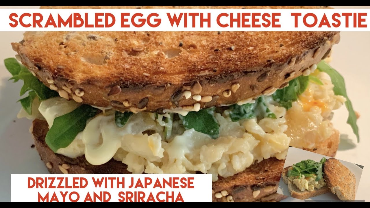 Egg and cheese toastie with japanese mayo and sriracha shorts YouTube