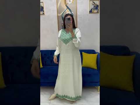 قفطان مغربي تقليدي مخدوم ب طرز الفاسي مرحبا