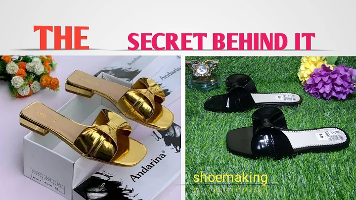 How to make this trendy complicated ladies slide slippers #beginners #shoemaking