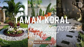 KEREN! Desain TAMAN BATU KORAL | Ide Taman Rumah AESTHETIC & ANTI RIBET dengan Batu Alam dan Kerikil