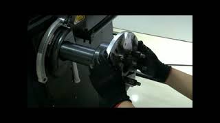 Wheel balancer universal lug adapter installation
