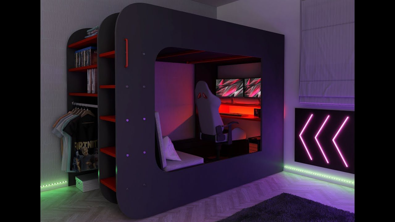 Gaming Bed Mspace Pod Bed Trasman YouTube