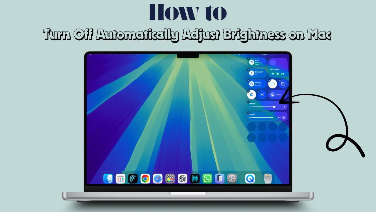 How to Turn Off Automatically Adjust Brightness on Mac - YouTube