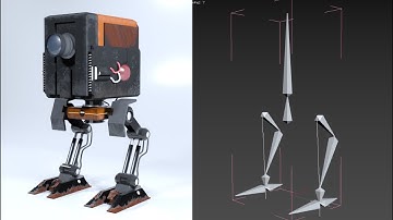 【3DS Max】Making a Basic Rig: Bone Tools and IK Solvers (no commentary)
