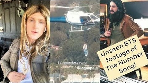 Logan Paul and Franke The Number Song Music Video BTS [unseen footage]
