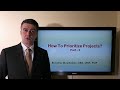 Project Portfolio Management - How to Prioritize Projects? - 2/2