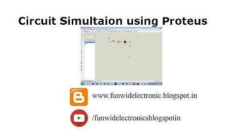 How to simulate circuits on proteus
