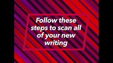 Scanning Writing in Notability